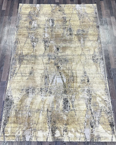 Ковер турецкий A2080A Lisa (Полиэстер, бежевый, серый)