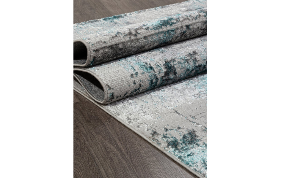 Ковер 00065A - TURQUOISE / GREY - Прямоугольник - коллекция PARADIZE
