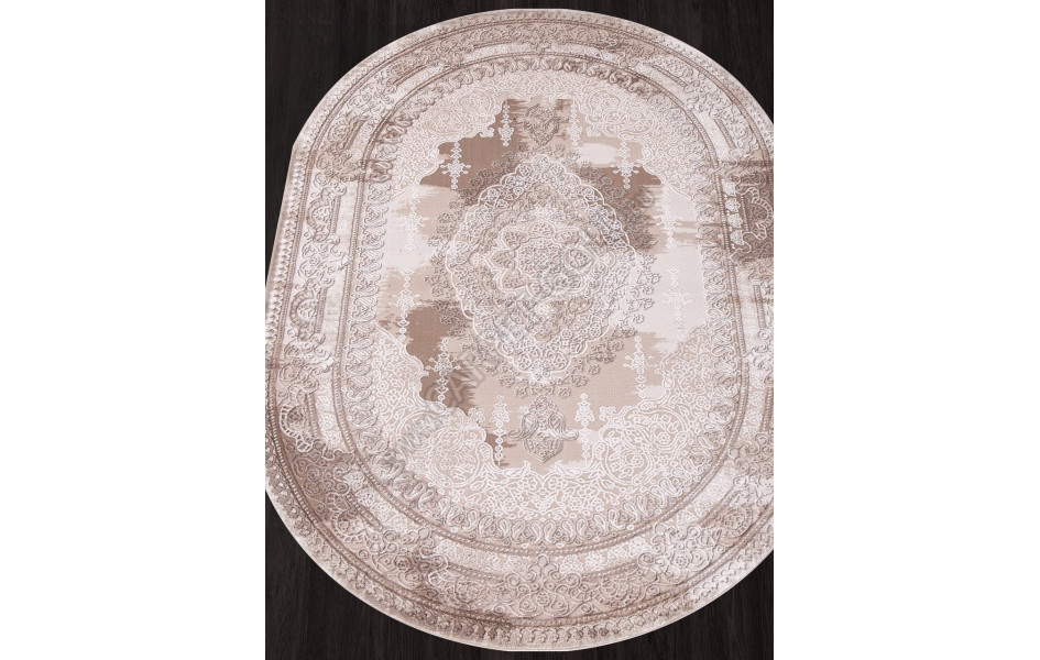 Ковер 03704A - BROWN / BROWN - Овал - коллекция ARMINA